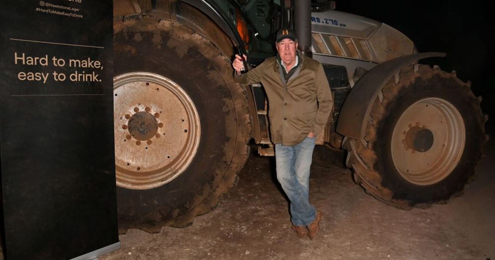 Made with barley grown at Diddly Squat in Chipping Norton, Hawkstone Lager can be ordered by the crateful for fans of Clarksons Farm.