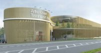 An artist's impression of how the new Arle Court Transport Hub in Cheltenham will look when work is complete towards the end of 2023.