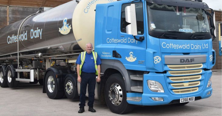 Pete Scrivens is a tanker driver for Gloucestershire family business Cotteswold Dairy, which has just recorded a 10 million increase in turnover.