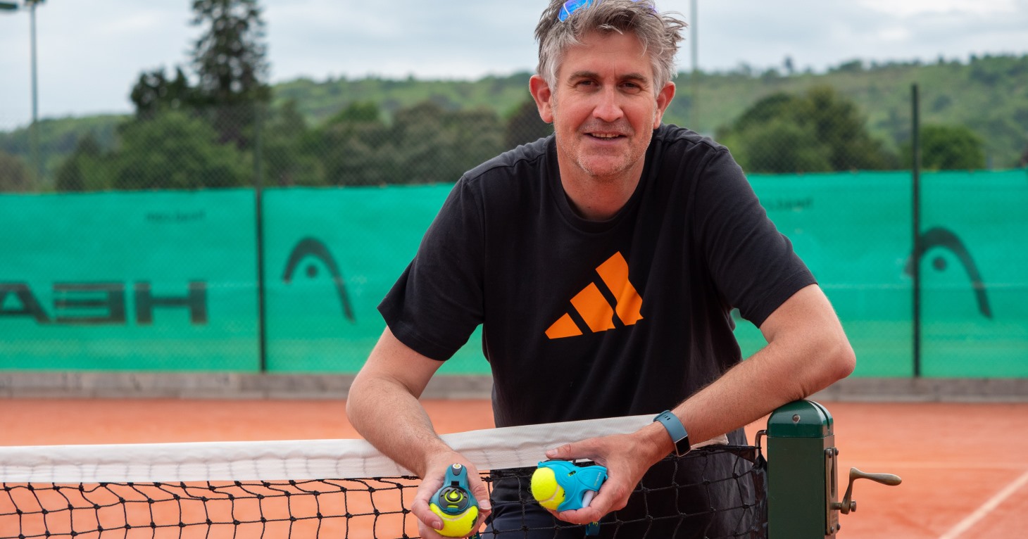 Dave Townsend  BallTrace daughter tennis ball Chelteham business idea