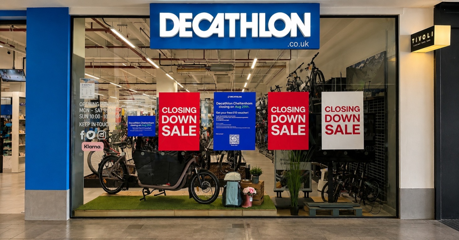 Major sports retailer announces closure of its Cheltenham store