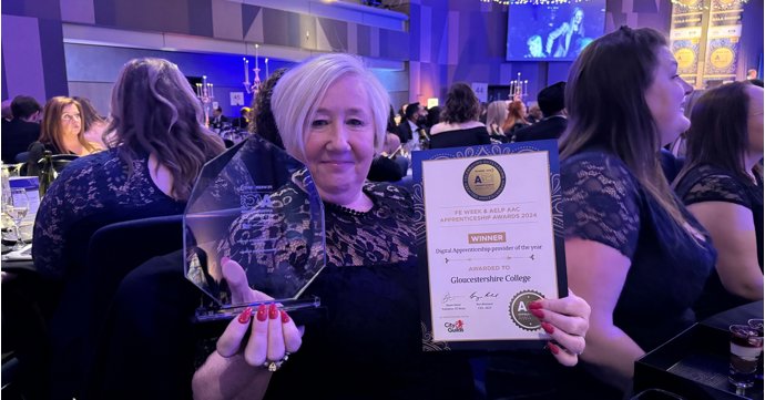 Gloucestershire College wins top national apprenticeship award