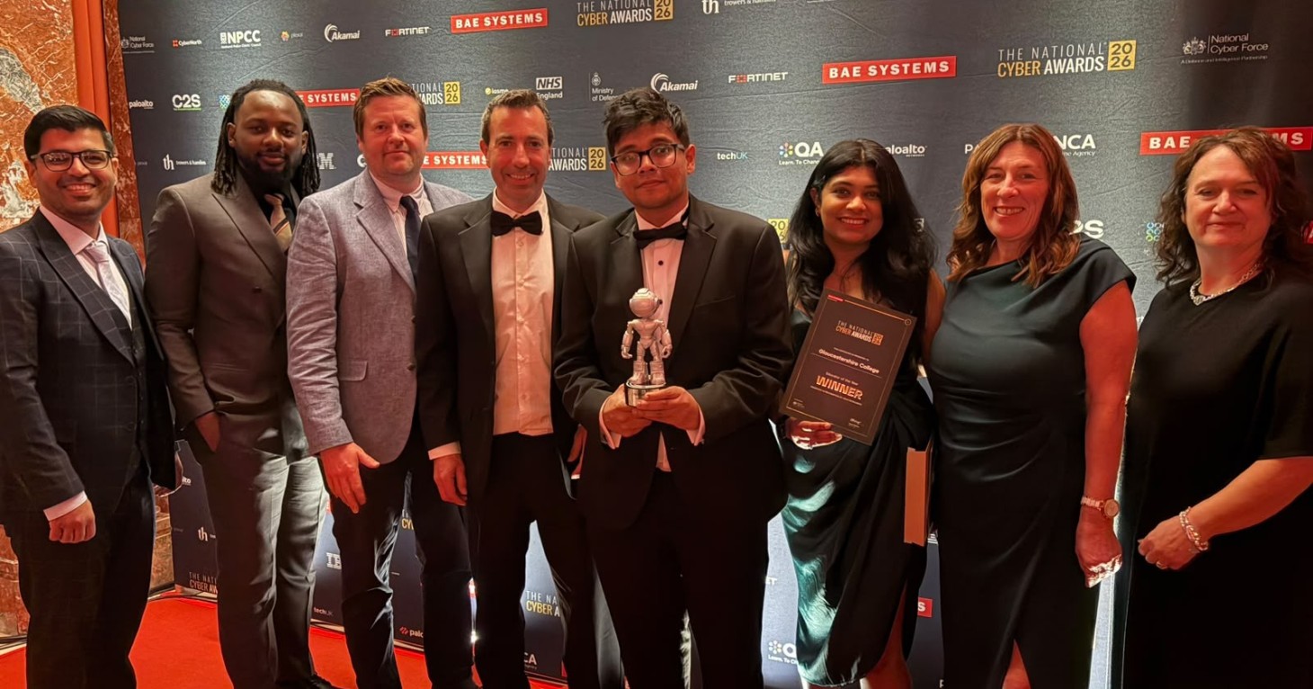 Gloucestershire College wins Educator of the Year at The National Cyber Awards 2026