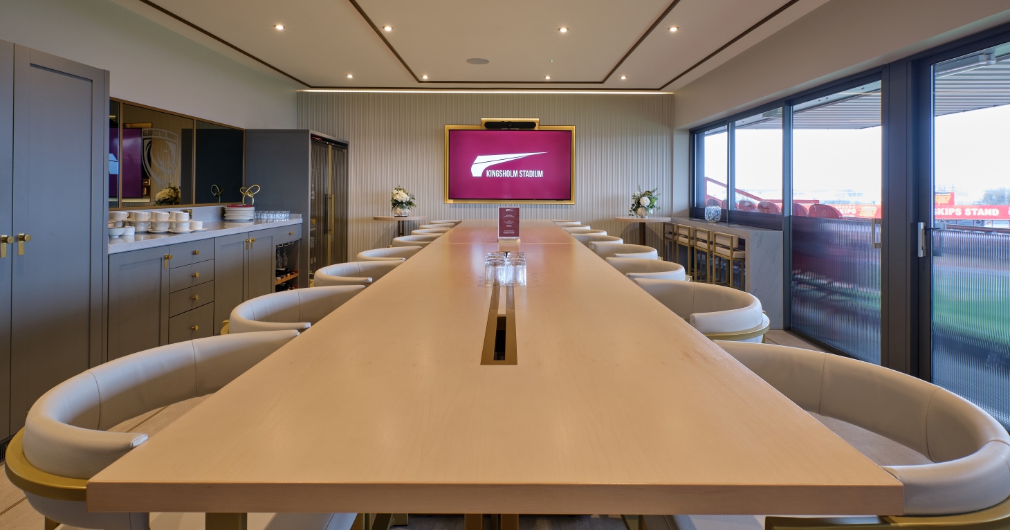 Gloucester Rugby showcases new look for conference and hospitality facilities at Kingsholm Stadium
