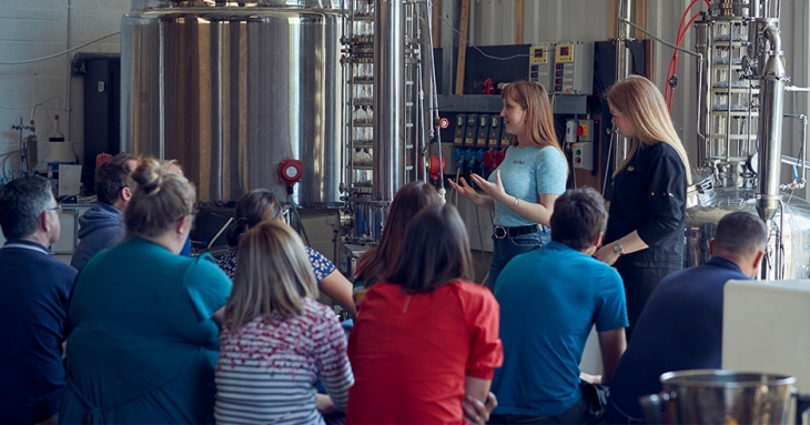 Networking session at Sibling Distillery