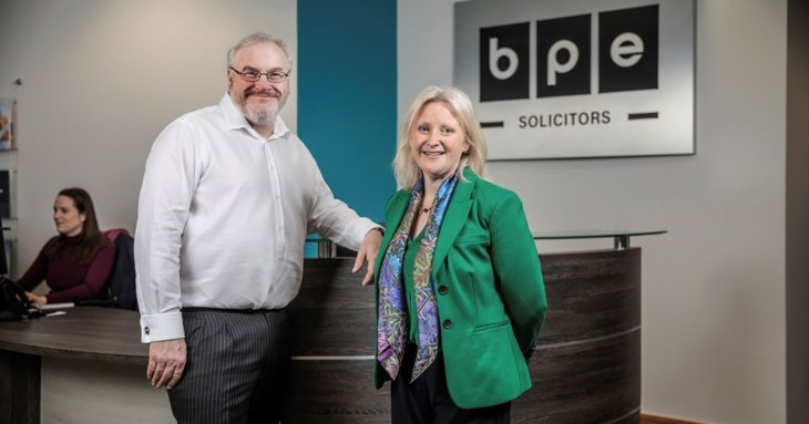 John Workman and Antonia Shield, senior and managing partners at Gloucestershire-based BPE Solicitors, whose tech team has just been ranked in the Chambers legal directory.