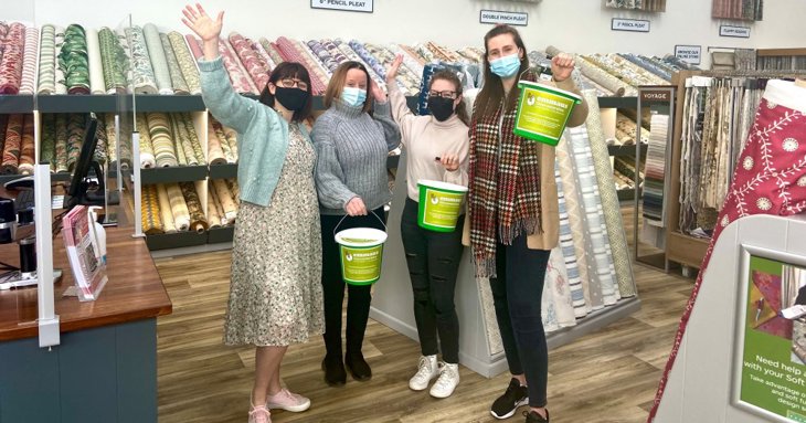 Just Fabrics in Cheltenham is holding its second event in aid of homelessness charity Emmaus Gloucestershire on Friday 25 and Saturday 26 March 2022.
