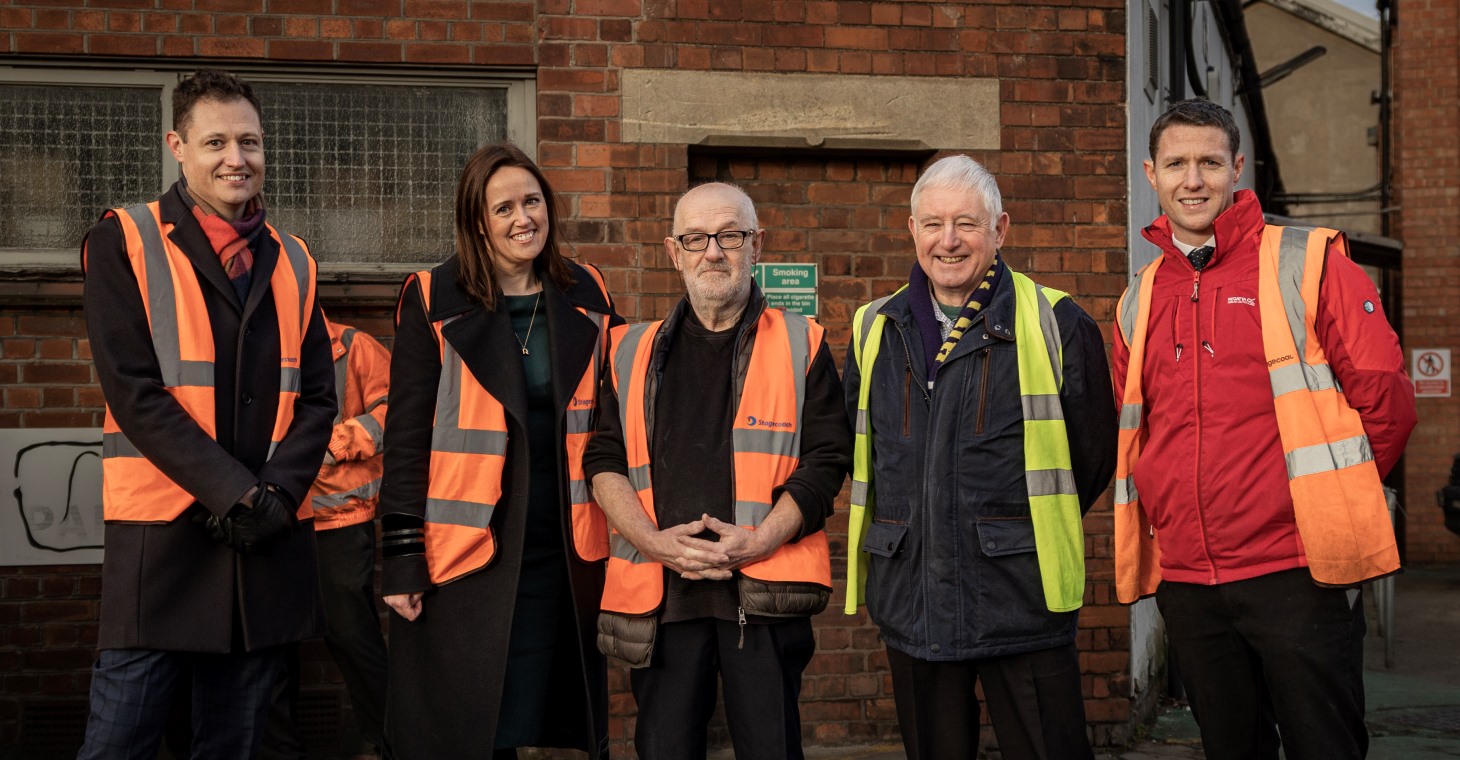 Bus depot dedication to longest ever serving worker of 57 years