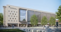 An artist's impression of how the new University of Gloucestershire campus will look when complete in 2023.