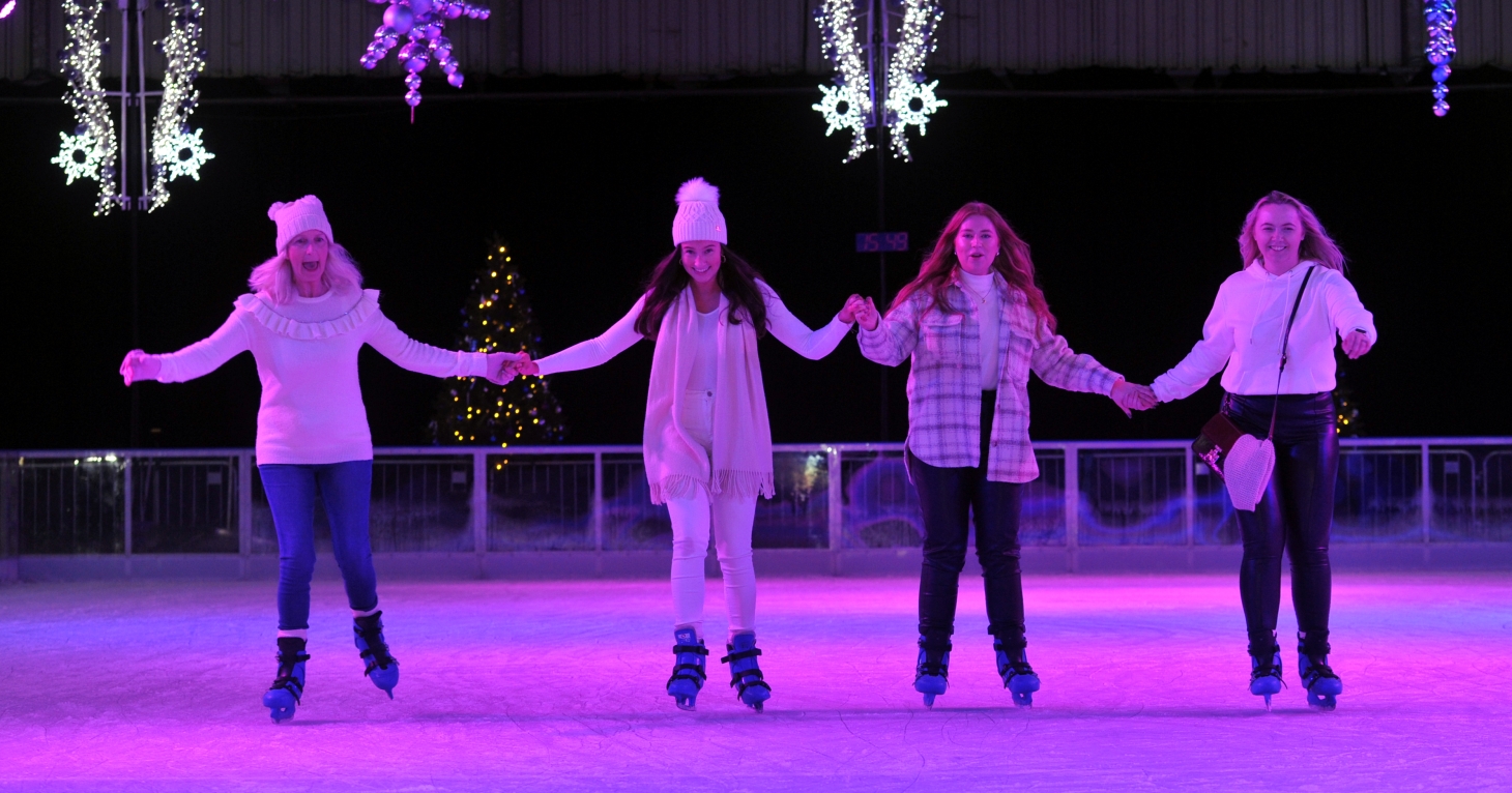 The event also boasts the biggest undercover ice rink in the region.