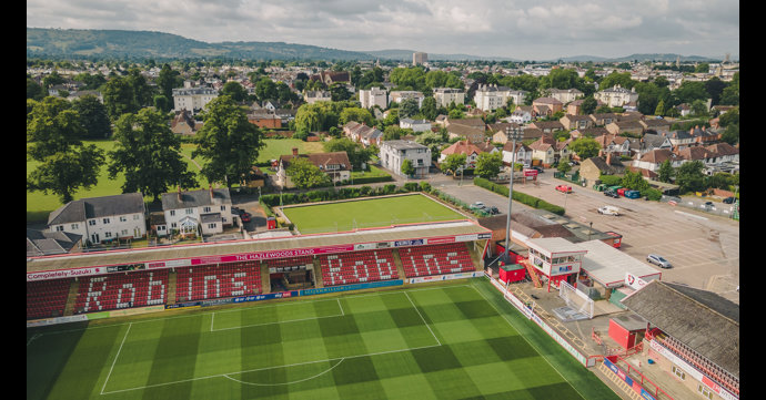 Cheltenham Town FC boasts only solar-powered stadium in League One