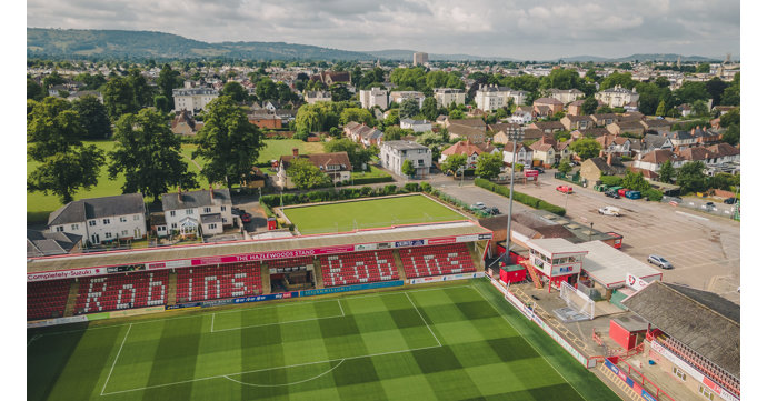 Cheltenham Town FC boasts only solar-powered stadium in League One
