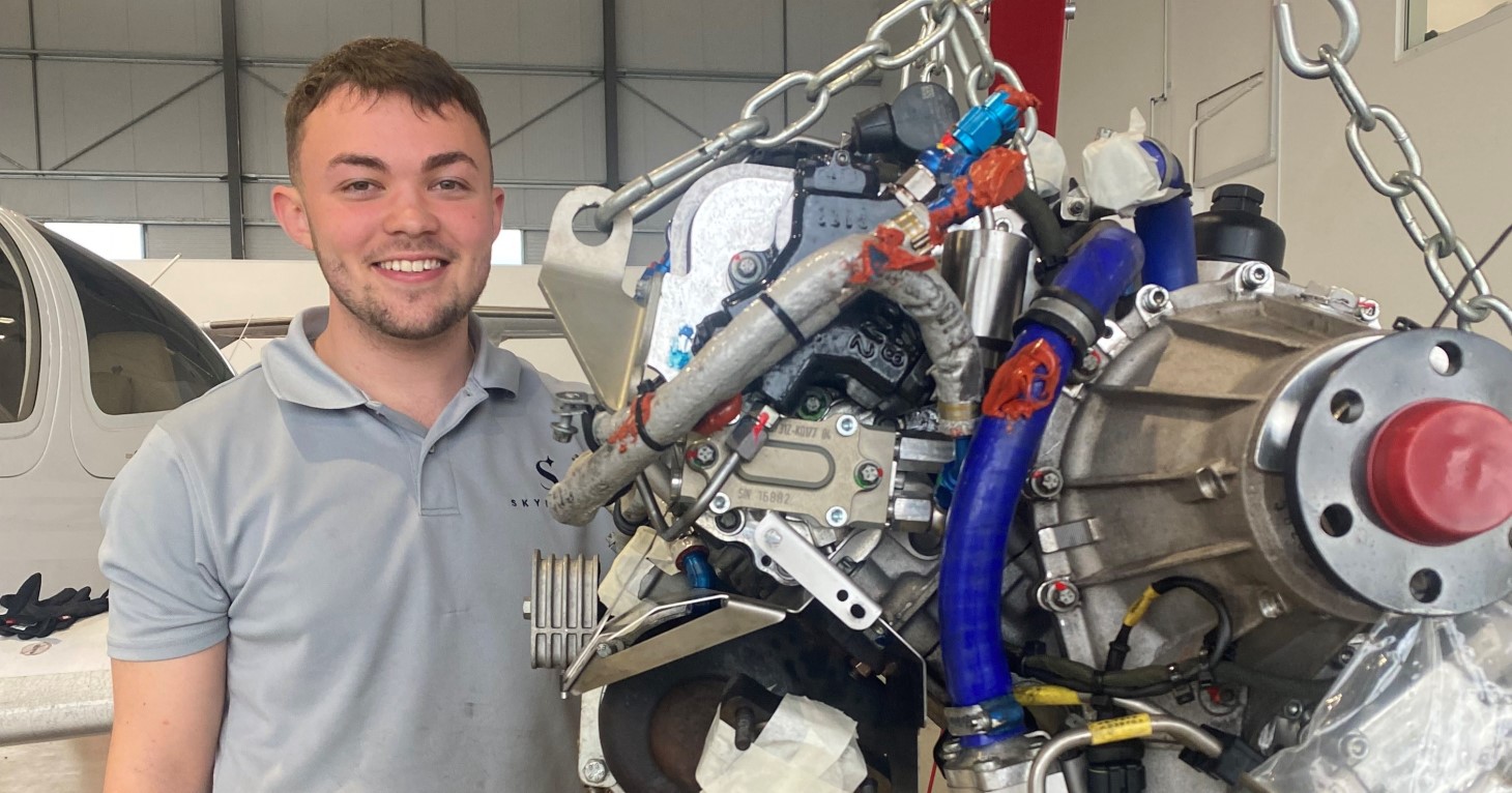 The young Gloucester apprentice with eyes on a sky high future