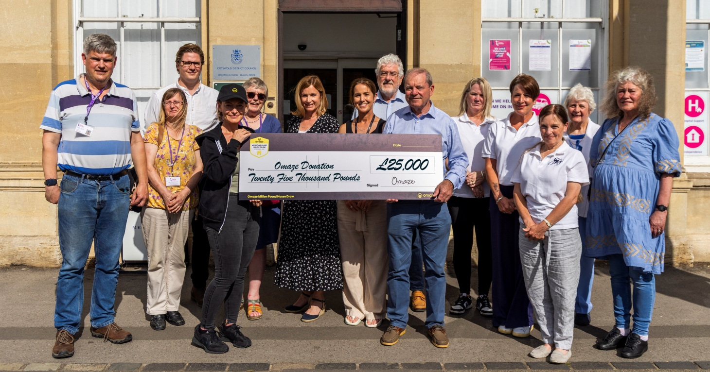 Two Cotswolds charities receive £25,000 from Omaze house draw
