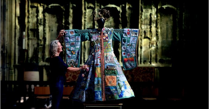 Cathedral's coat of many colours celebrates Gloucestershire's history