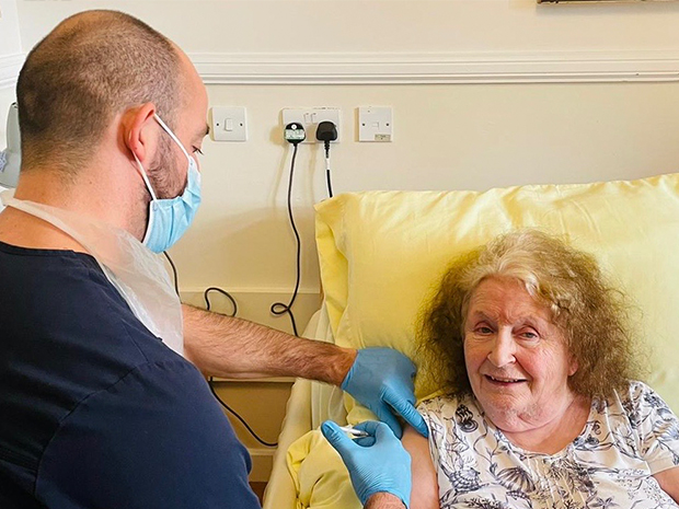 Lilian Faithfull Care residents are among the first to be vaccinated against Covid-19