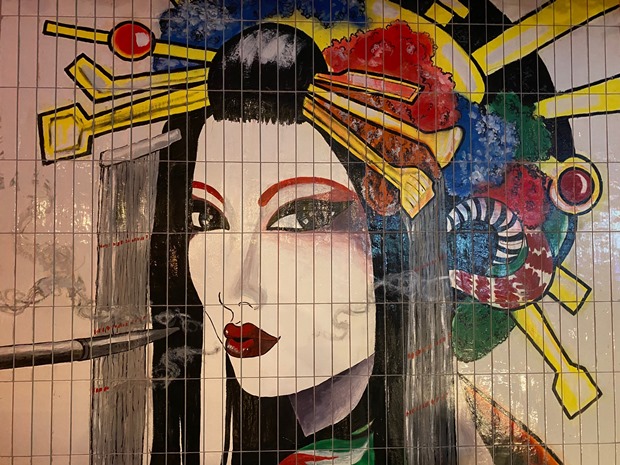 Artwork from the original KIBOU was painstakingly moved into the new restaurant.