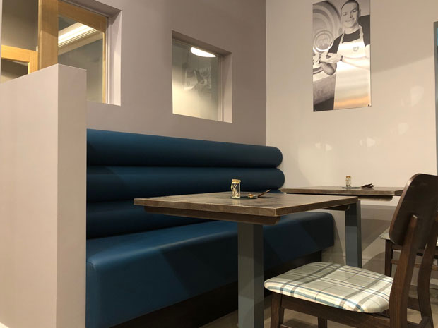 Booth seating and restaurant style tables are available across three floors