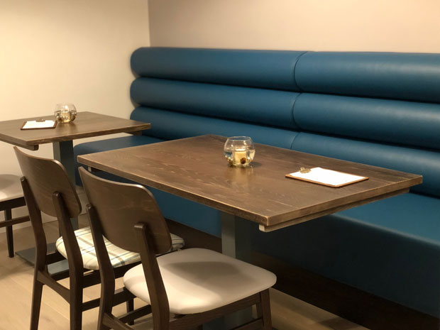 Booth seating and restaurant style tables are available across three floors