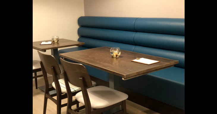 Booth seating and restaurant style tables are available across three floors