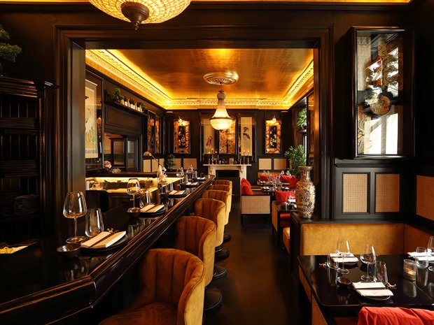 There are a variety of decadent velvet seating options.