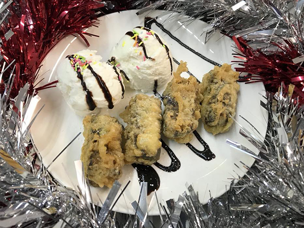 Get free Christmas pudding bites with early bird orders from Simpsons Fish and Chips