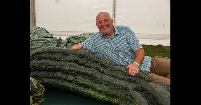 Giant vegetables break four Guinness World Records at Malvern Autumn Show