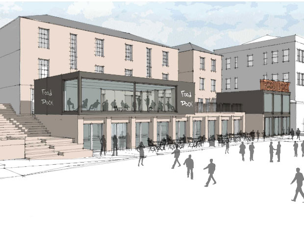 Gloucester Food Dock will overlook the waterfront