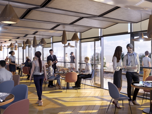 The eatery would benefit from views across Cheltenham and the Cotswolds.