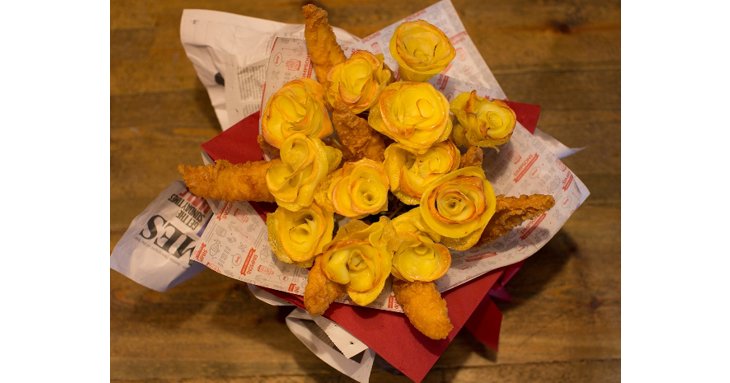 It's back! Simpsons is offering another chance to taste its Valentine's Day fish and chip bouquet on Friday 14 February 2020.