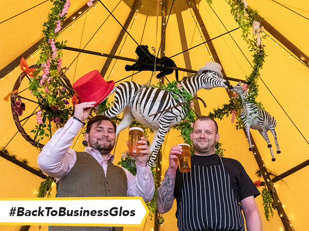 The Bathurst Arms has launched a new circus-themed dining space in its Cotswold beer garden.