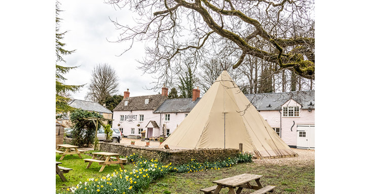 The Bathurst Arms 24-foot tipi can seat up to 40 diners safely.