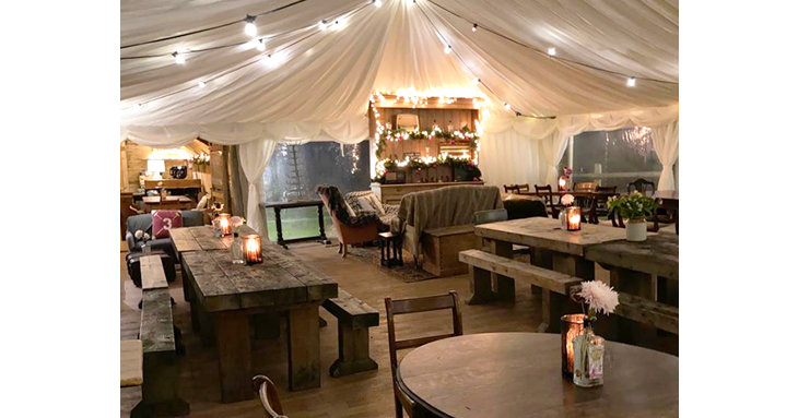 Its cosy, heated Polo Barn Marquee seats up to 80 guests and has its own private bar, ideal for Christmas parties.
