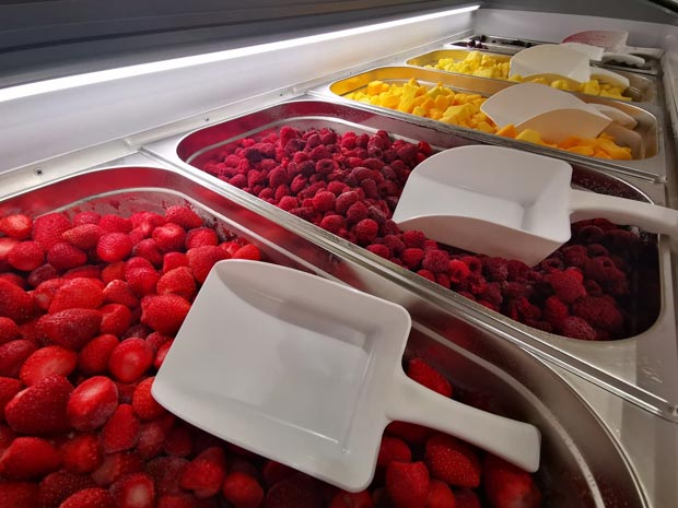 Stock up on frozen fruit at the frozen pick & mix.