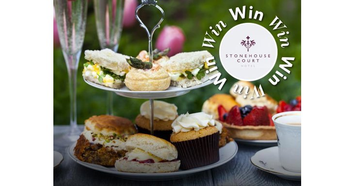 Win a spectacular sparkling afternoon tea for four people at Stonehouse Court Hotel.