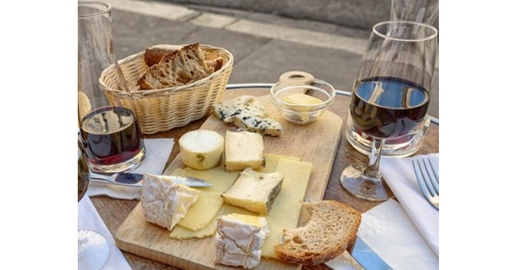 Enjoy a tasty evening of cheese and wine in Winchcombe.