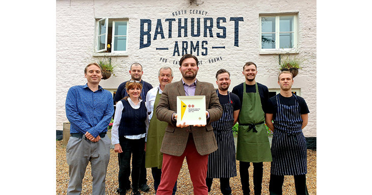 North Cerneys The Bathurst Arms is renowned for its pink colour  and now its culinary excellence too!