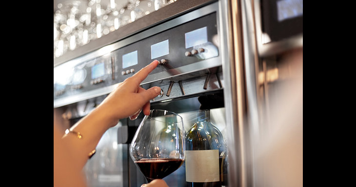 Enjoy wine on tap with the new wine dispensing machine at The Potting Shed at Dormy House in the Cotswolds.
