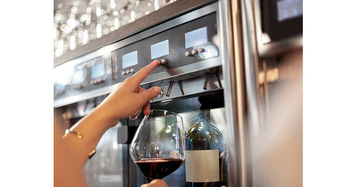 Enjoy wine on tap with the new wine dispensing machine at The Potting Shed at Dormy House in the Cotswolds.