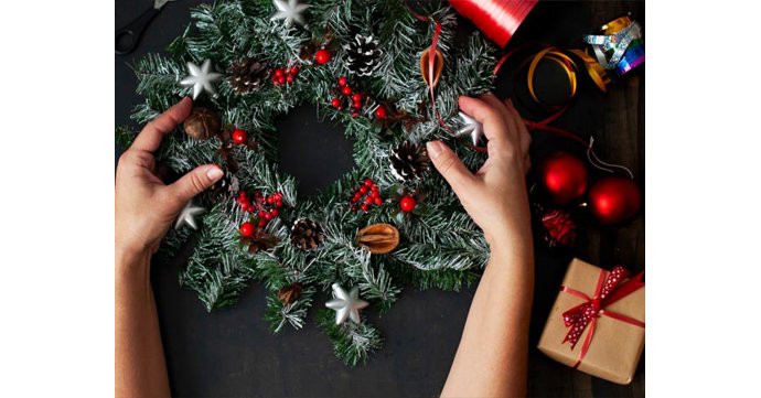 Christmas Wreath Course at Stonehouse Court Hotel