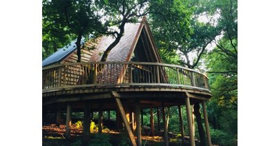 The Hudnalls Hideout, a luxurious adults-only treehouse in St Briavels in the Forest of Dean.