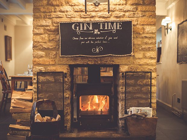The fireplace at The Maytime Inn, Asthall Manor, Asthall, Burford