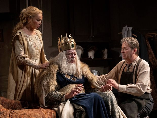 Matthew Kelly, Julian Clary and Emma Amos star in The Dresser, on stage at the Everyman Theatre in September 2021.