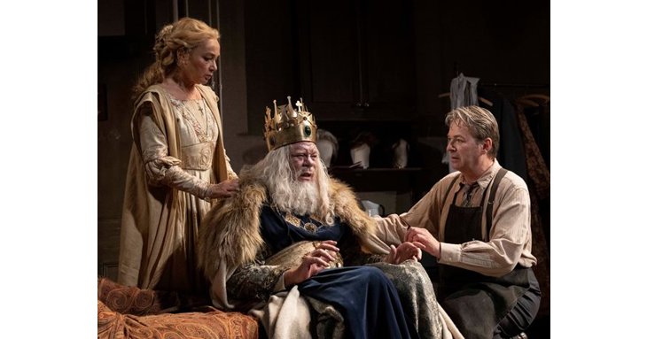 Matthew Kelly, Julian Clary and Emma Amos star in The Dresser, on stage at the Everyman Theatre in September 2021.