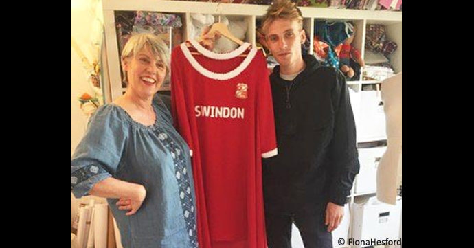 Interview with the maker of Daisy May Cooper’s Swindon Town Dress