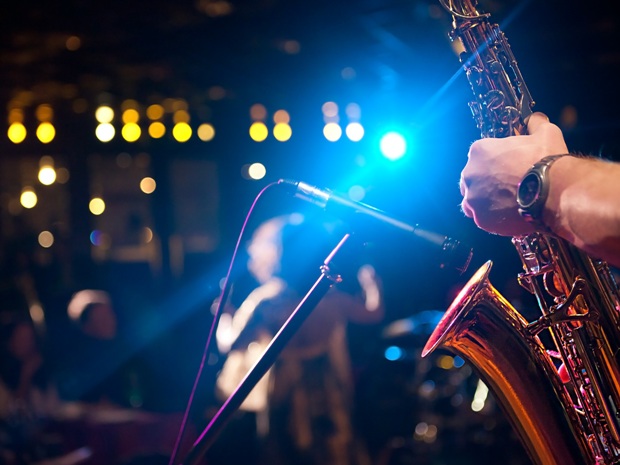 Enjoy a mix of jazz, blues and soul music.