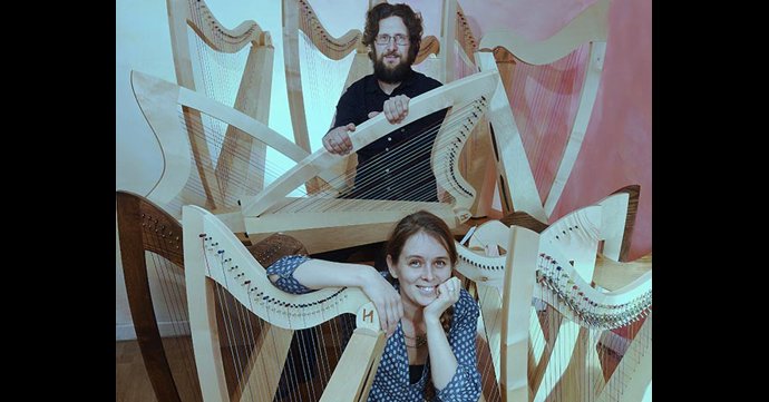 A Stroud-based harp maker is offering 100 free lessons