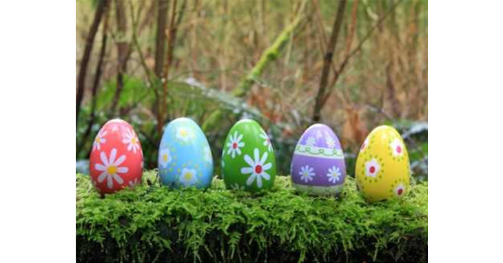 Eagle-eyed children can search high and low for Easter eggs at Miserden.