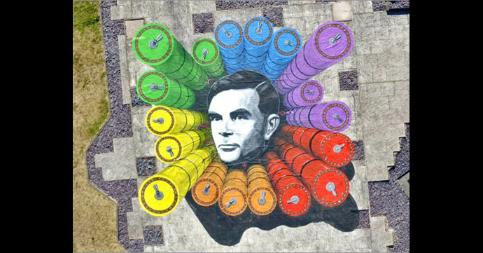 Alan Turing painting appears at GCHQ to celebrate his legacy