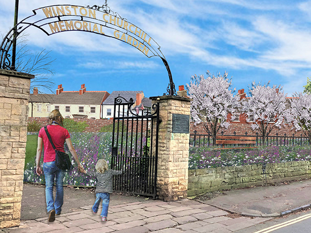 A new community orchard is being planted in Cheltenham